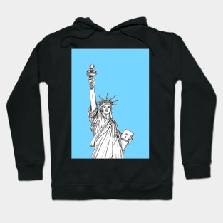 Statue of Liberty ( pale blue version ) Hoodie